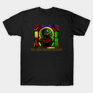 juneteenth day, stained glass, freedom, gift present ideas T-Shirt